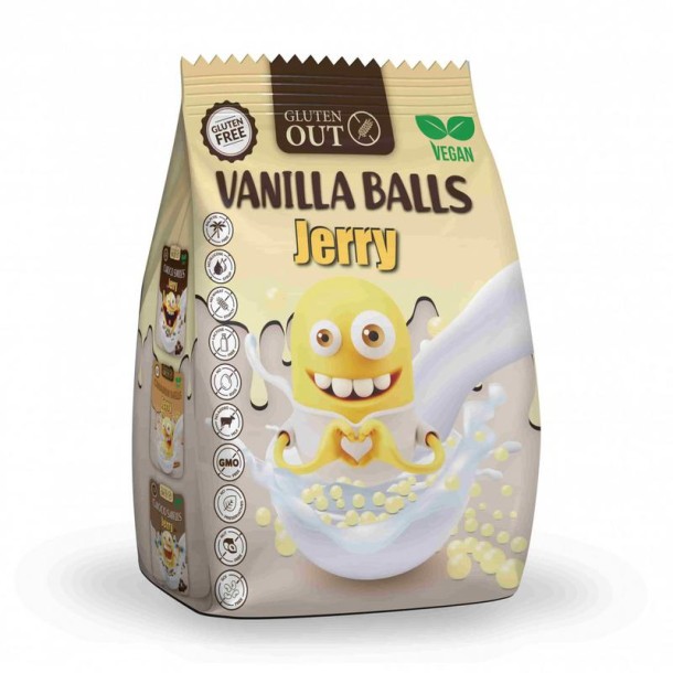 Gluten Out Jerry vanille balls glutenvrij (375 Gram)
