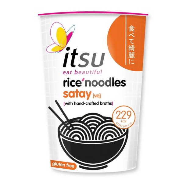 Itsu Satay rice noodles cup glutenvrij (63 Gram)