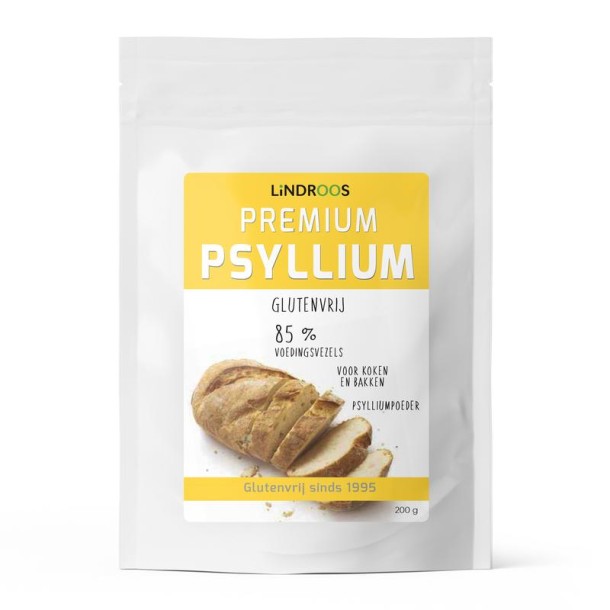 Lindroos Premium psyllium glutenvrij (200 Gram)