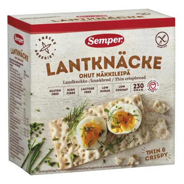 Semper Knackebrod lantknacke glutenvrij (230 Gram)