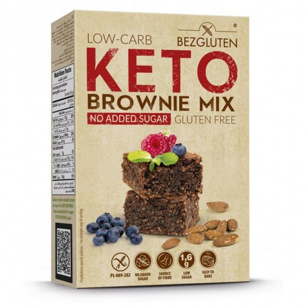 Bezgluten Keto brownie mix glutenvrij (150 Gram)