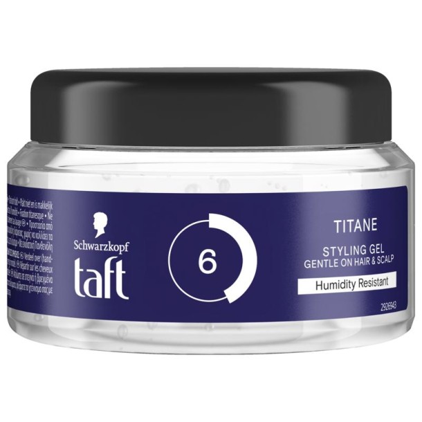 Taft Power gel titane pot (250 Milliliter)