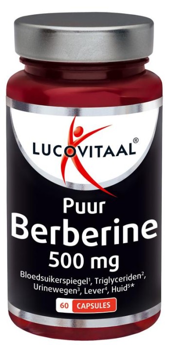 Lucovitaal Berberine 500mg puur (60 Capsules)