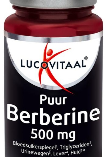 Lucovitaal Berberine 500mg puur (60 Capsules)