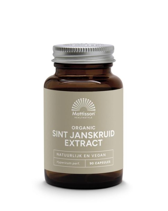 Mattisson Organic sint janskruid extract 300mg bio (90 Vegetarische capsules)