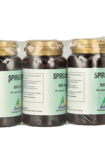 SNP Spirulina 500mg puur aktief 2 + 1 (270 Capsules)