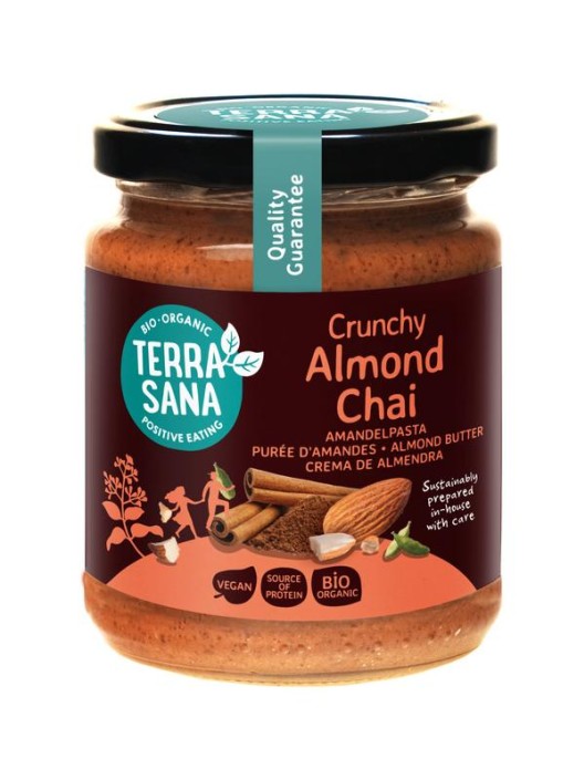 Terrasana Amandelpasta crunchy chai bio (250 Gram)