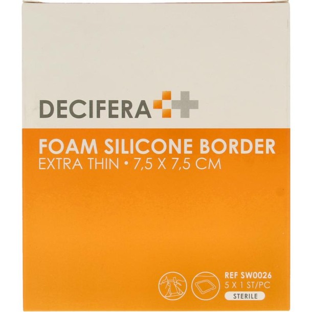 Decifera Foam border 7.5 x 7.5cm (5 Stuks)