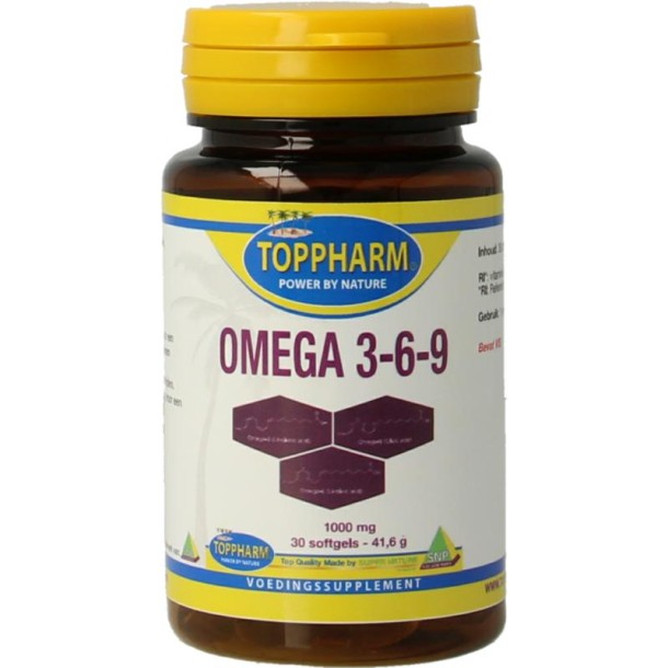 Toppharm Omega 3 6 9 1000mg (30 Softgels)