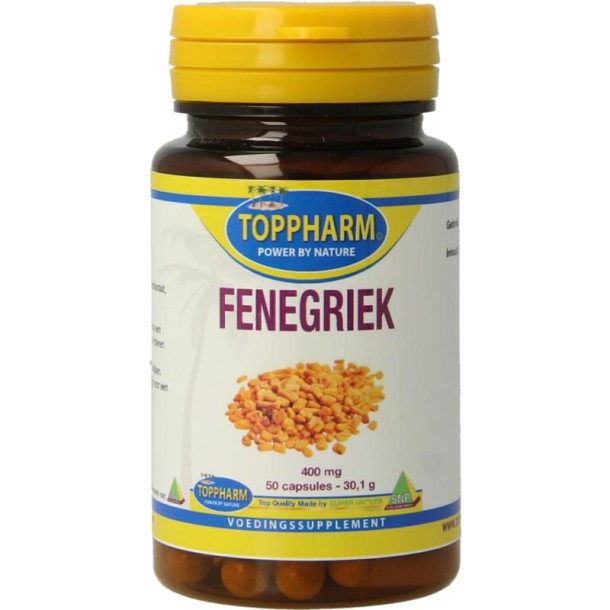 Toppharm Fenegriek 400mg (50 Capsules)