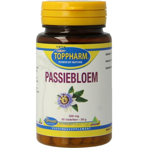 Toppharm Passiebloem 500mg (60 Tabletten)