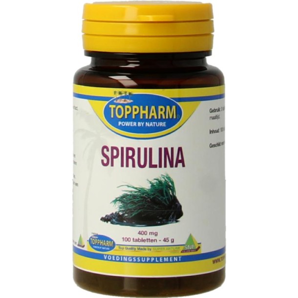 Toppharm Spirulina 400mg (100 Tabletten)