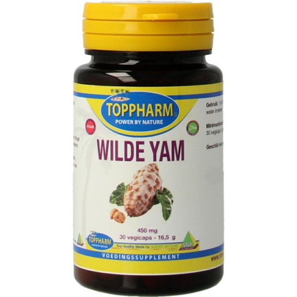 Toppharm Wilde Yam puur (30 Vegetarische capsules)