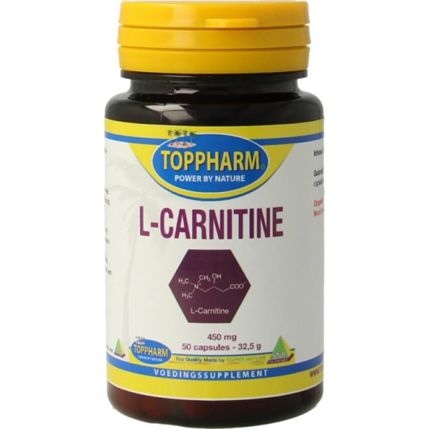 Toppharm L-Carnitine 450mg (50 Capsules)