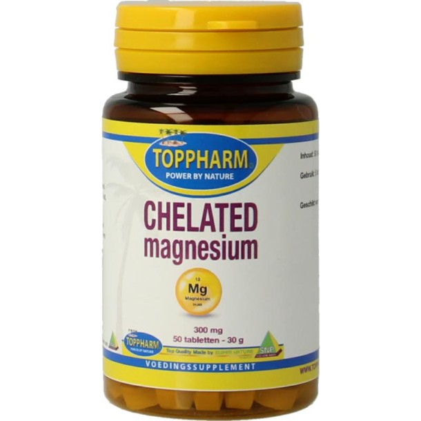 Toppharm Magnesium chelated 300mg (50 Tabletten)