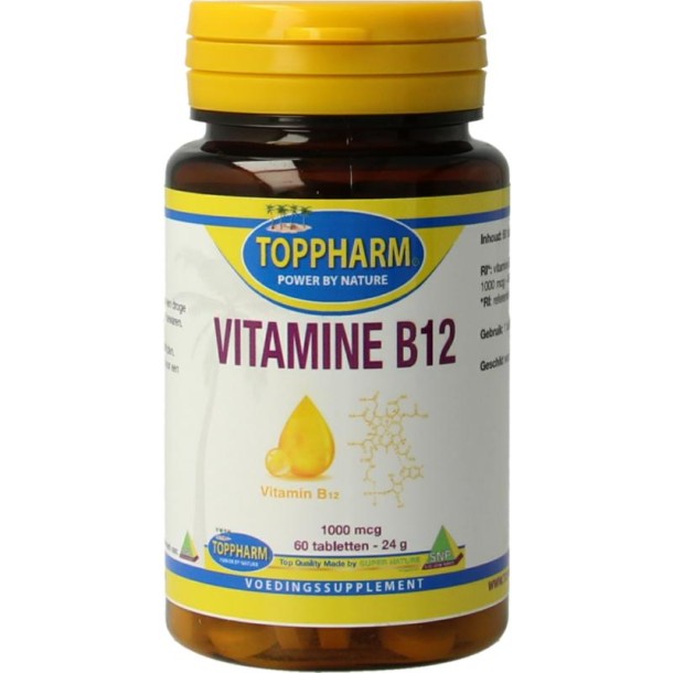 Toppharm Vitamine B12 1000mcg (60 Tabletten)