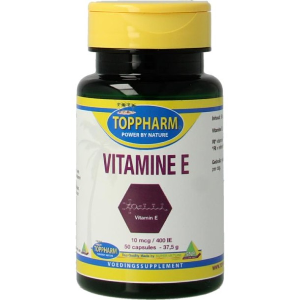 Toppharm Vitamine E 10mcg 400IE (50 Capsules)