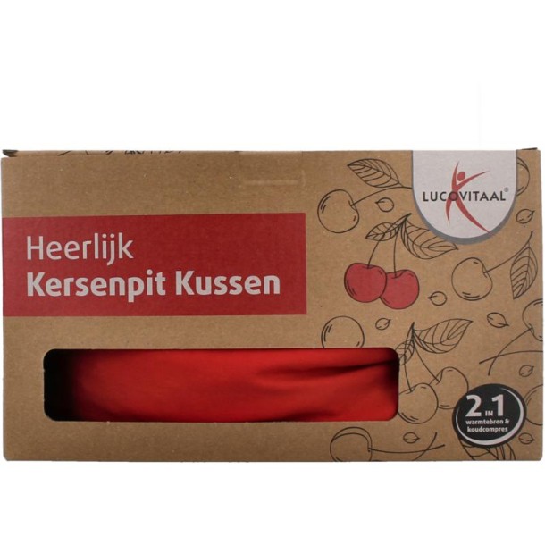 Lucovitaal Kersenpit kussen vierkant (1 Stuks)