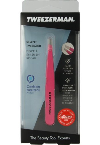 Tweezerman Slant pretty in pink (1 Stuks)