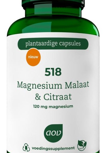 AOV 518 Magnesium malaat & citraat (90 Vegetarische capsules)