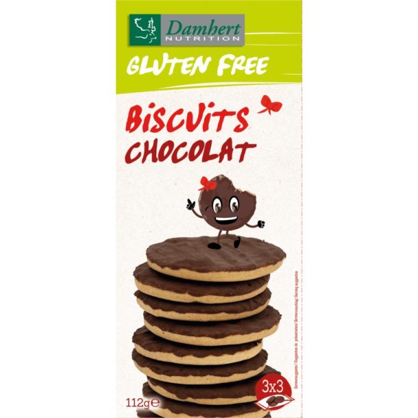 Damhert Biscuits chocolate gluten free (112 Gram)