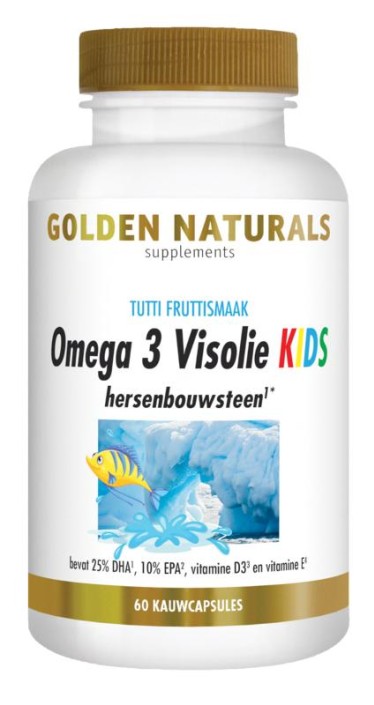 Golden Naturals Omega 3 visolie kids (60 Capsules)