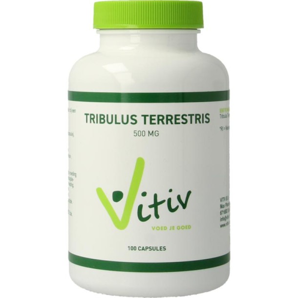 Vitiv Tribulus terrestris 500mg groen (100 Capsules)
