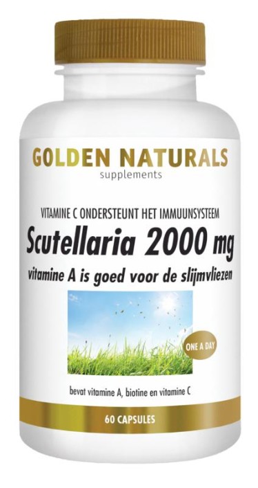 Golden Naturals Scutellaria 2000mg (60 Vegetarische capsules)