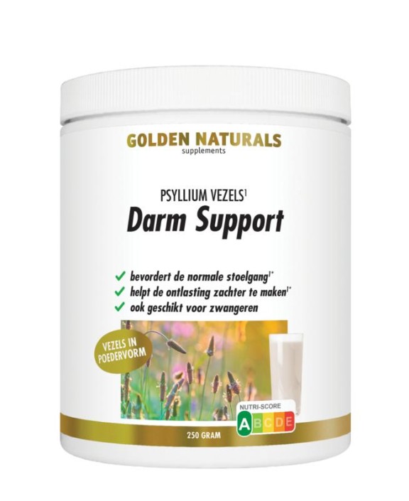 Golden Naturals Darm support psyllium vezels (250 Gram)