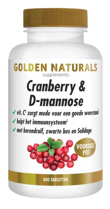 Golden Naturals Cranberry & D-Mannose (300 Tabletten)