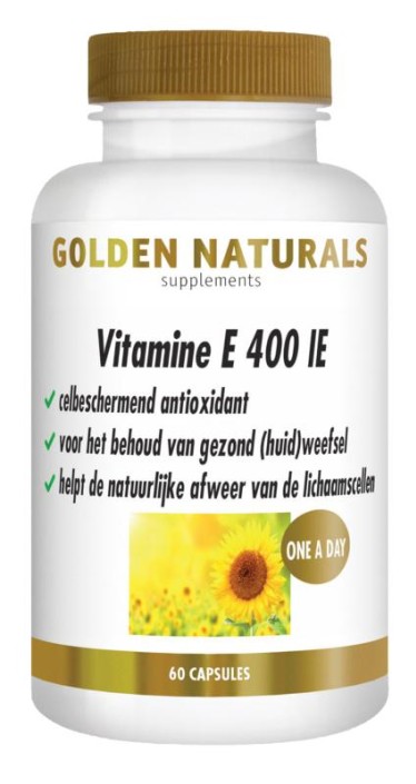 Golden Naturals Vitamine E 400IE (60 Capsules)
