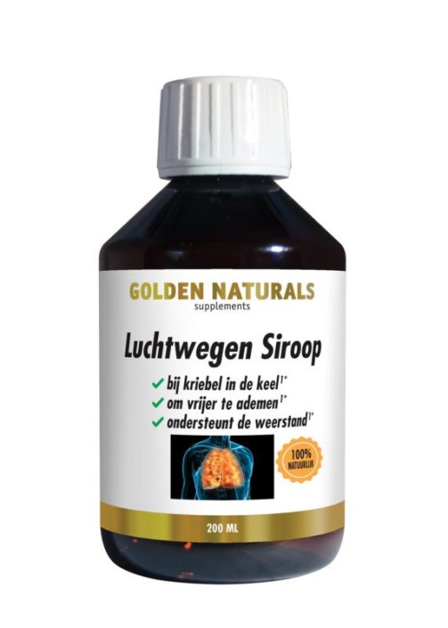 Golden Naturals Luchtwegen siroop (200 Milliliter)