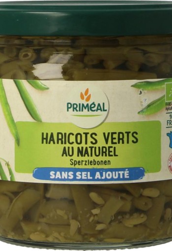 Primeal Haricot verts zonder toegevoegd zout bio (330 Gram)