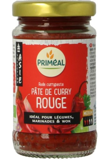 Primeal Rode curry pasta bio (120 Gram)
