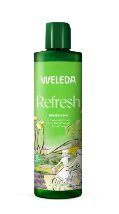 Weleda Refresh douchecreme citrus bio (400 Milliliter)