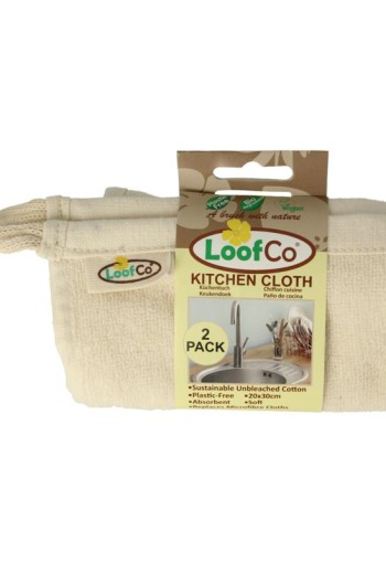 Loofco Vaatdoekjes bio (2 Stuks)