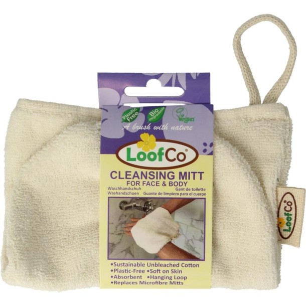 Loofco Washandje ongebleekt katoen bio (1 Stuks)