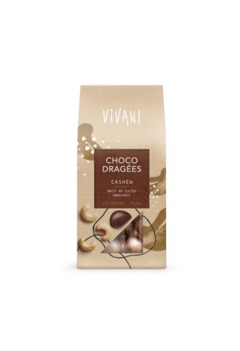 Vivani Choco dragees cashew bio (75 Gram)