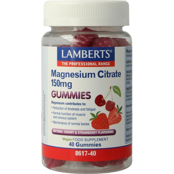 Lamberts Magnesium citraat gummies (40 Gummies)