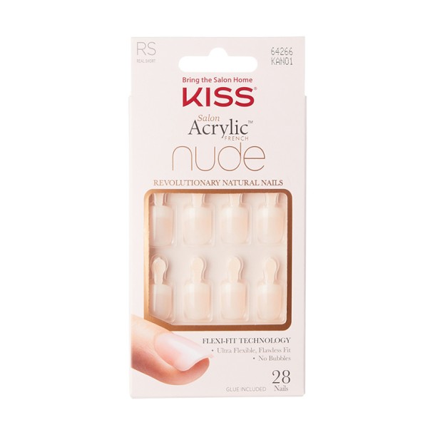 Kiss French nude acrylic nails breathtaking (1 Set)