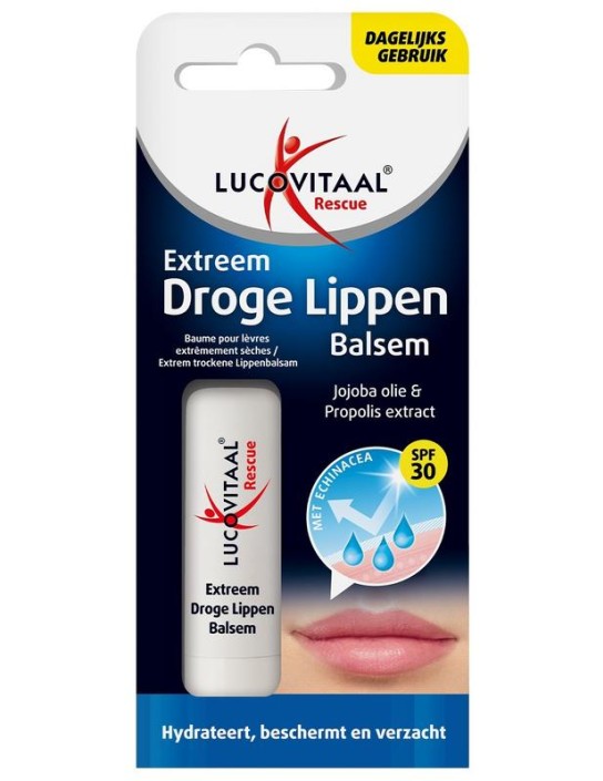 Lucovitaal Lippenbalsem rescue extra droge lippen (5 Gram)