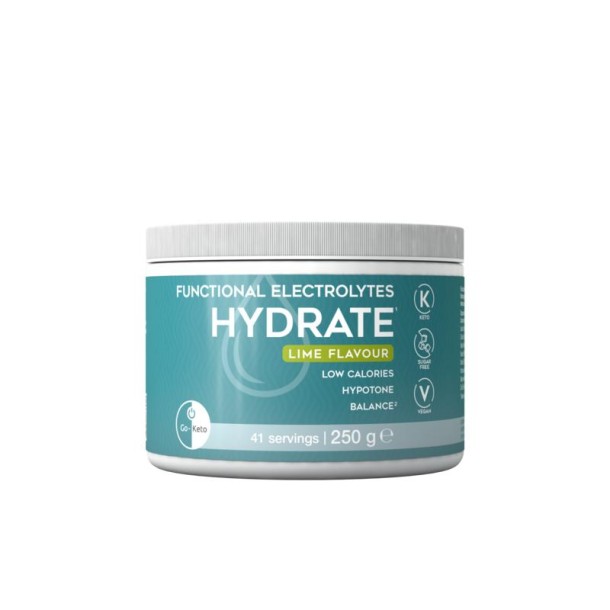 Go-Keto Elektrolytes drink poeder hydratatie limoen (250 Gram)