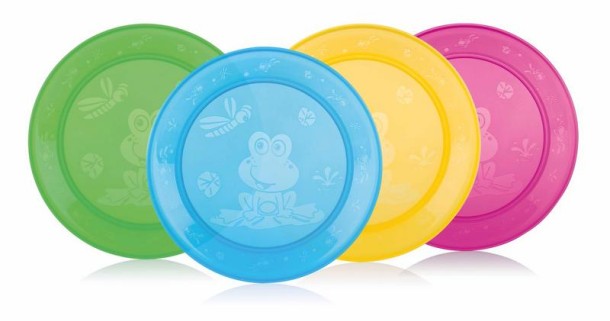 Nuby Set van 4 bordjes - 9m+ (4 Stuks)