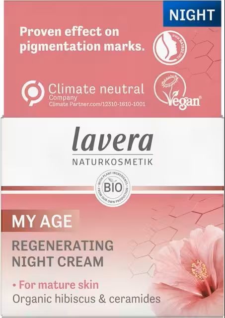Lavera My age night cream regeneration Duitstalig bio (50 Milliliter)