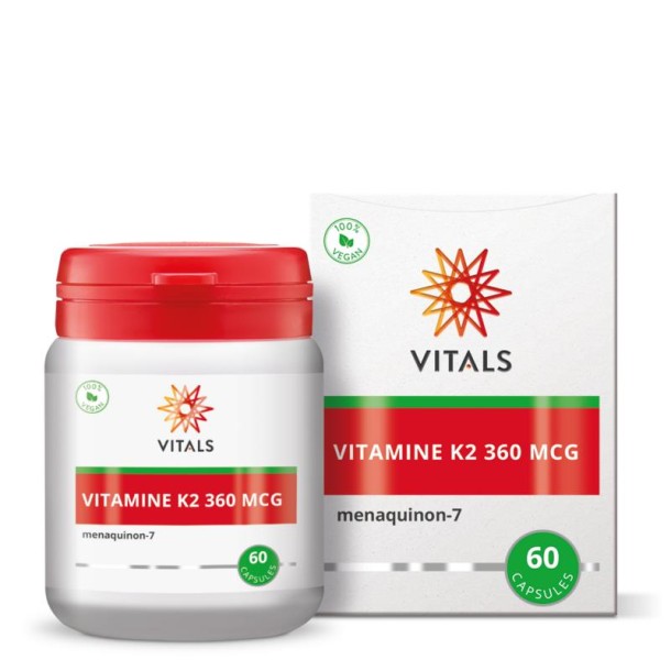 Vitals Vitamine K2 360mcg (60 Capsules)