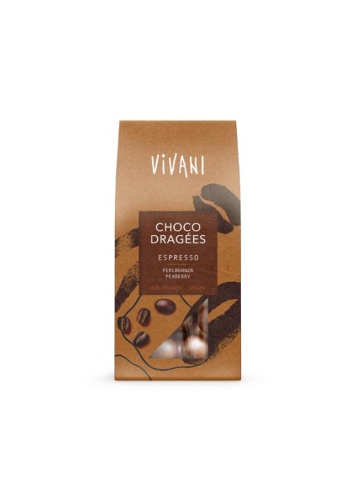 Vivani Choco dragees espressio bio (75 Gram)