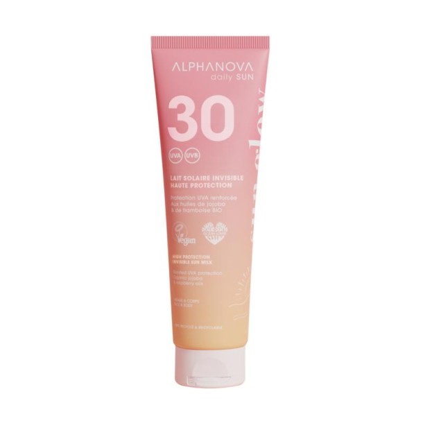 Alphanova Sun Invisible sun milk sun glow bio SPF30 (150 Milliliter)