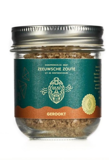 Zeeuwsche Zoute Zout gerookt glazen pot (100 Gram)