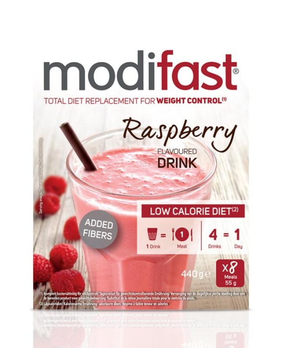 Modifast Intensive milkshake raspberry (440 Gram)