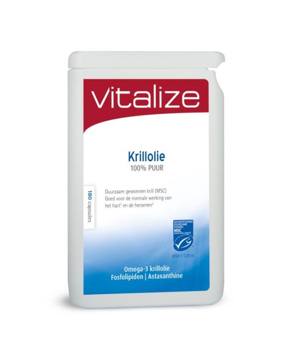 Vitalize Krillolie 100% puur (180 Capsules)